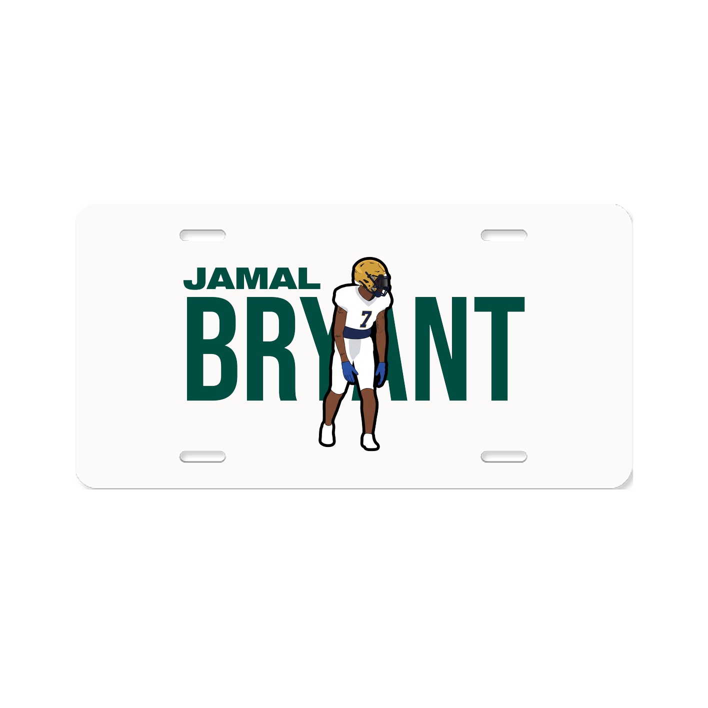 License Plate — Player Name in Classic