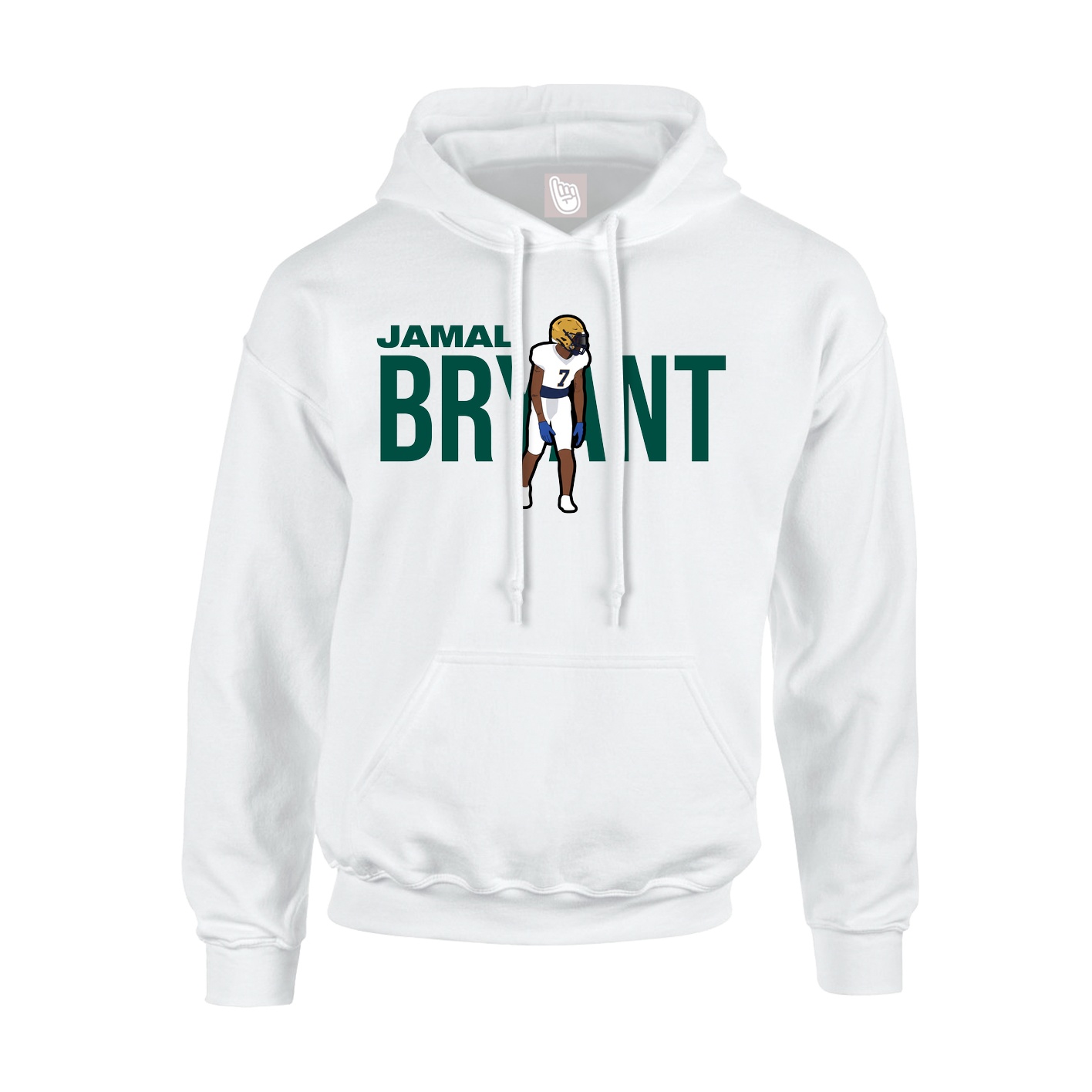 Youth Hoodie — Player Name in White