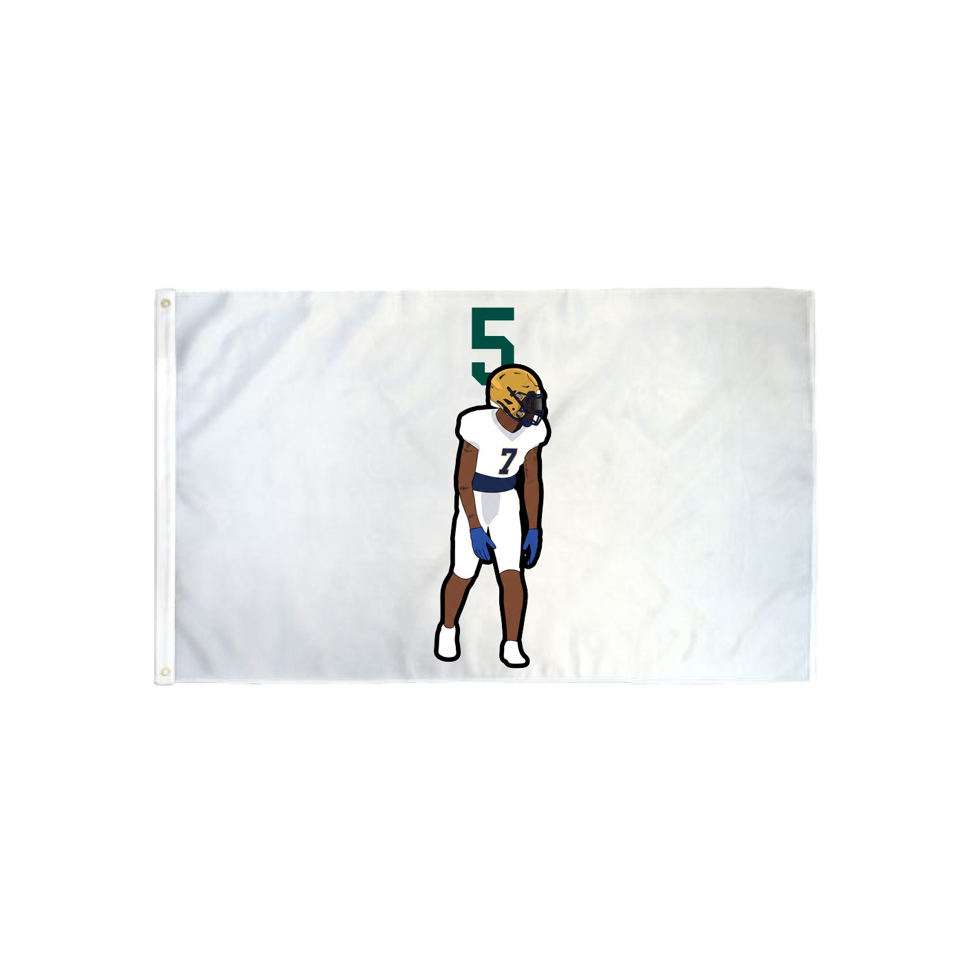 3x5 Flag — Number Top in Classic