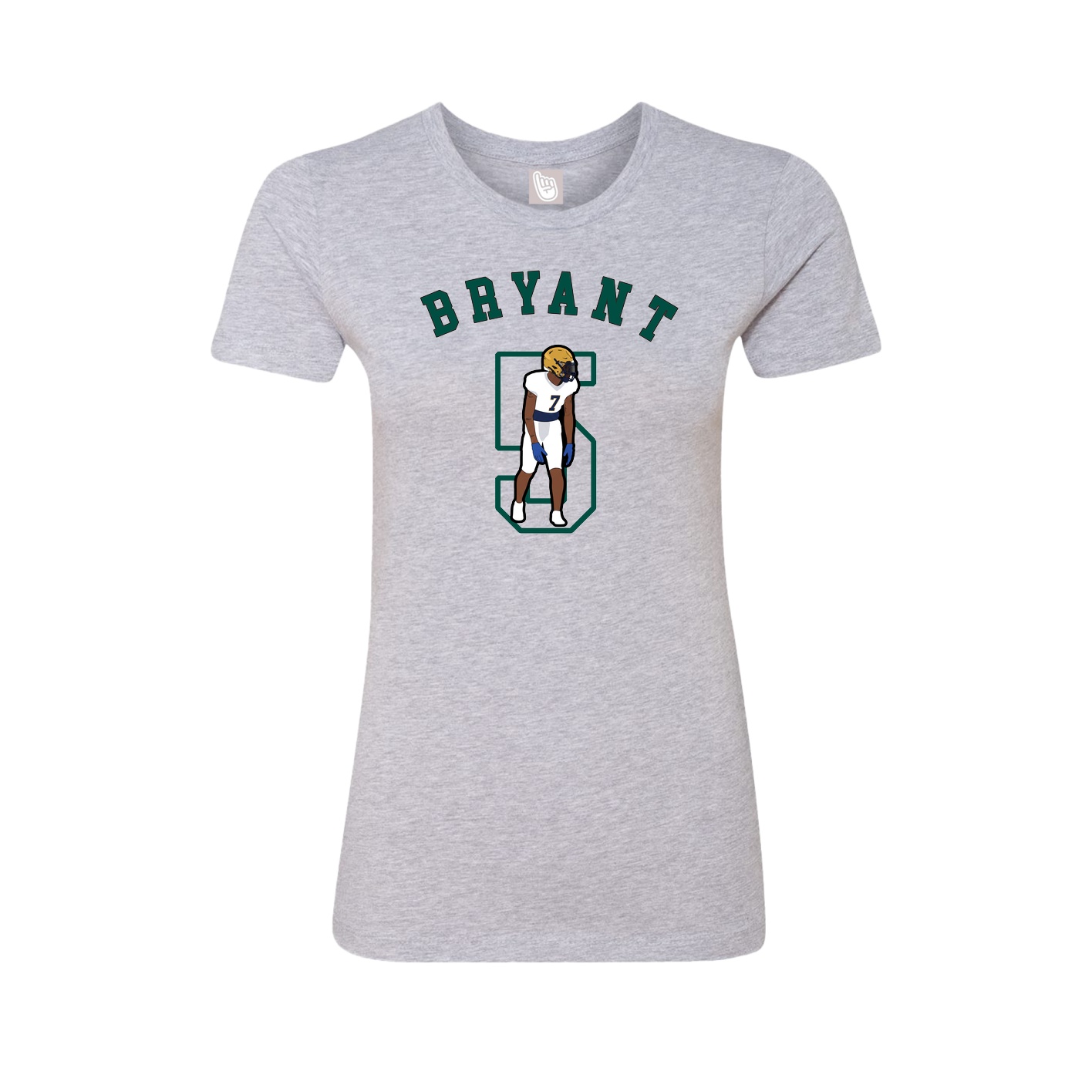 Fitted Women's Tee — Shirsey Arch in Grey
