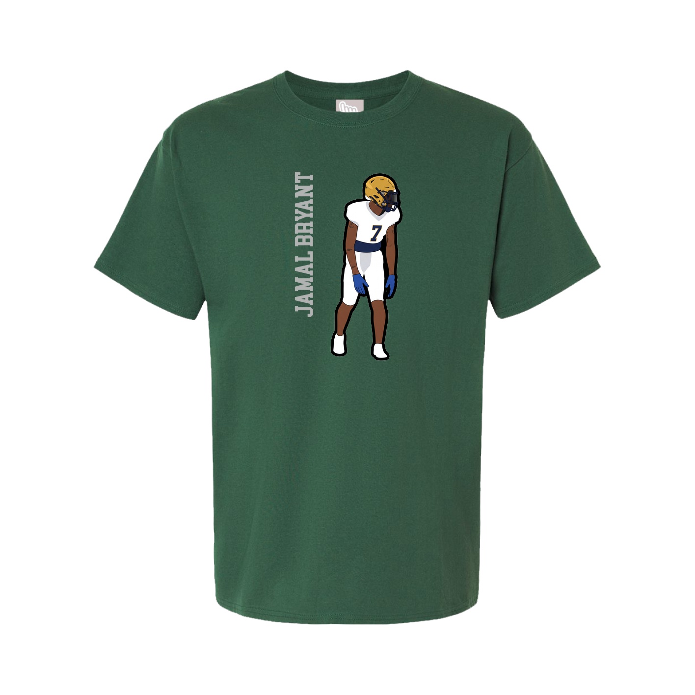 Youth Tee — Name Vertical in Green