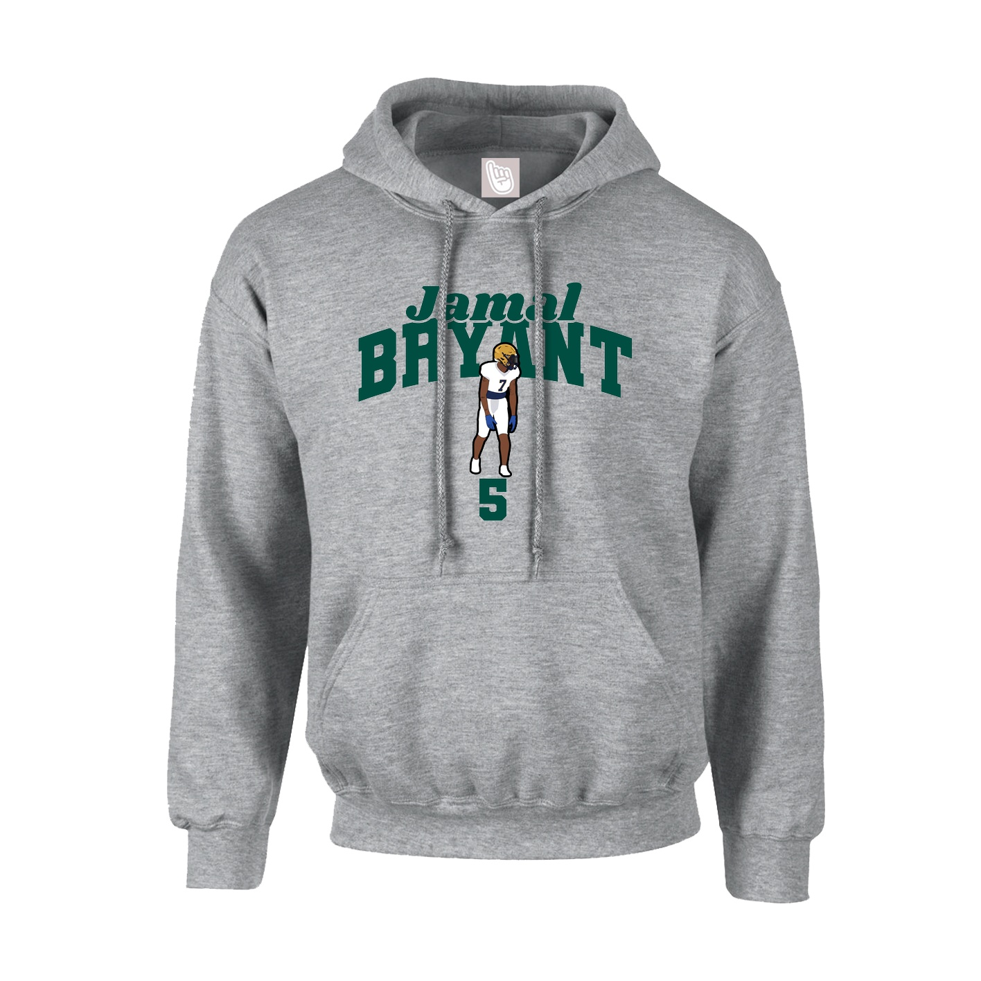 Youth Hoodie — Signature Arch in Grey