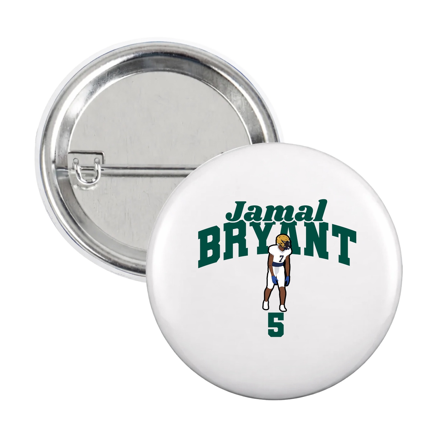 Game Day Button — Signature Arch in White