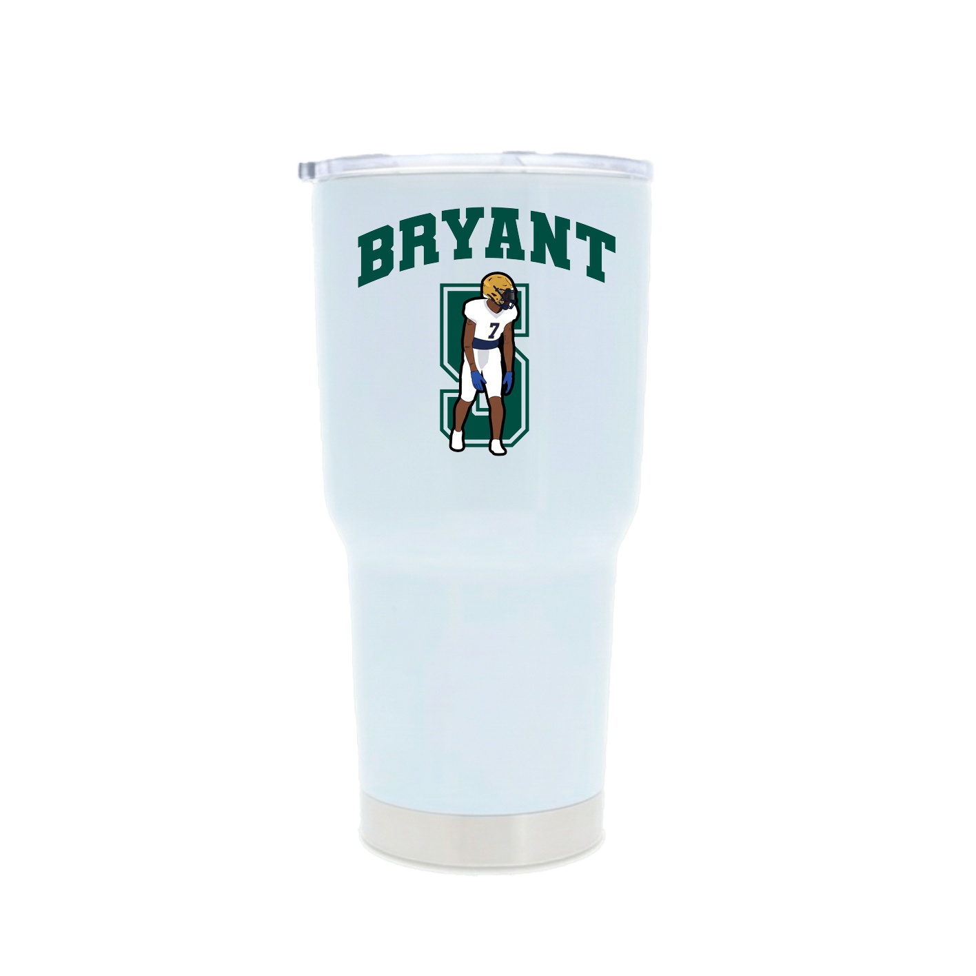 30oz Stainless Steel Tumbler — Number in White