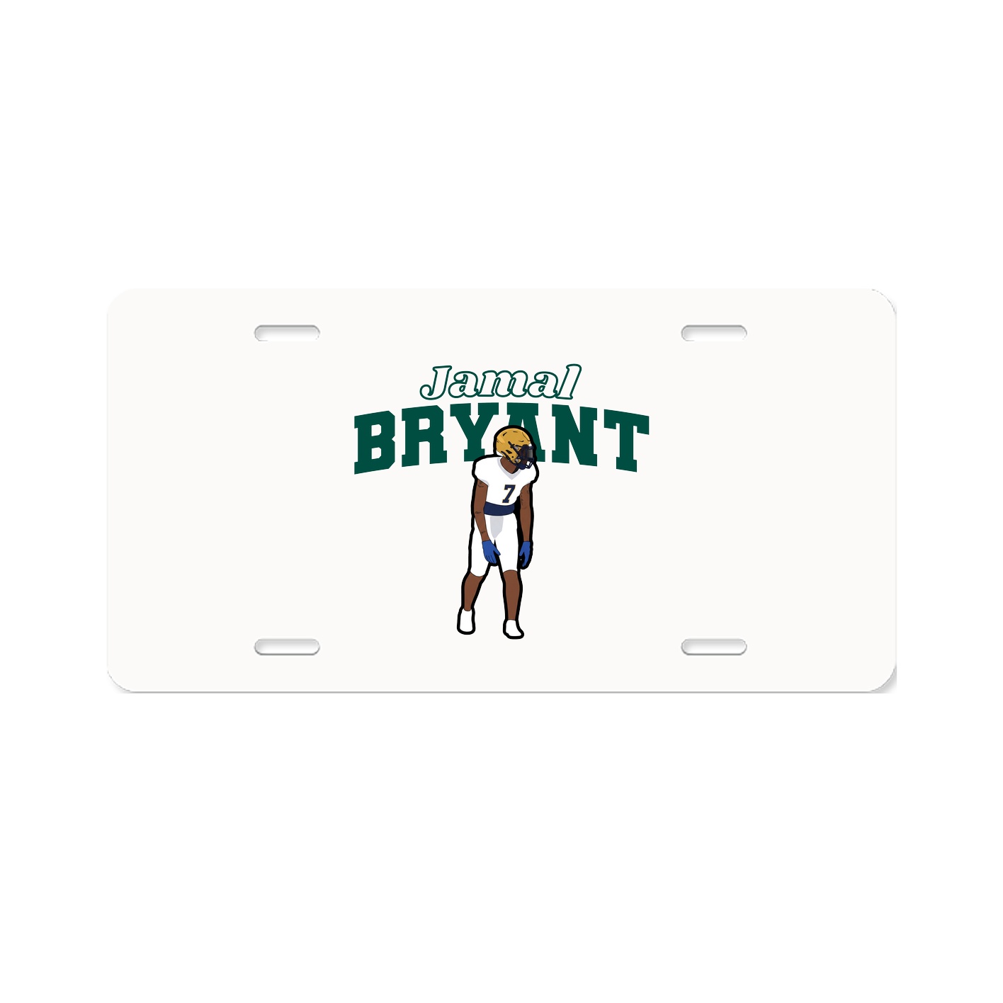 License Plate — Name Arch in Classic