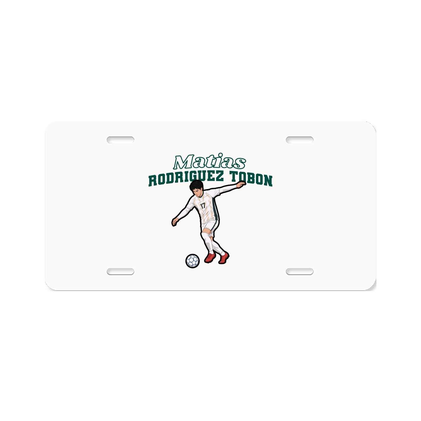 License Plate — Name Arch in Classic