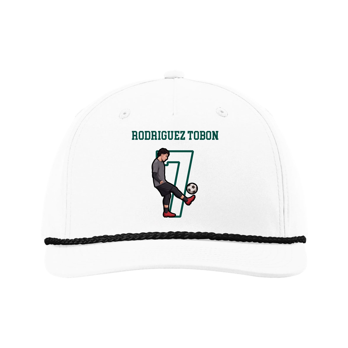 Five-Panel Classic Rope Cap — Shirsey in White