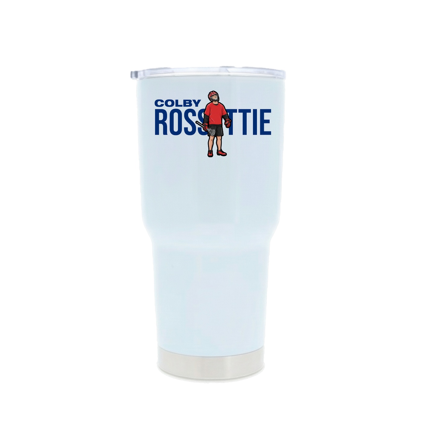 30oz Stainless Steel Tumbler — Player Name in White