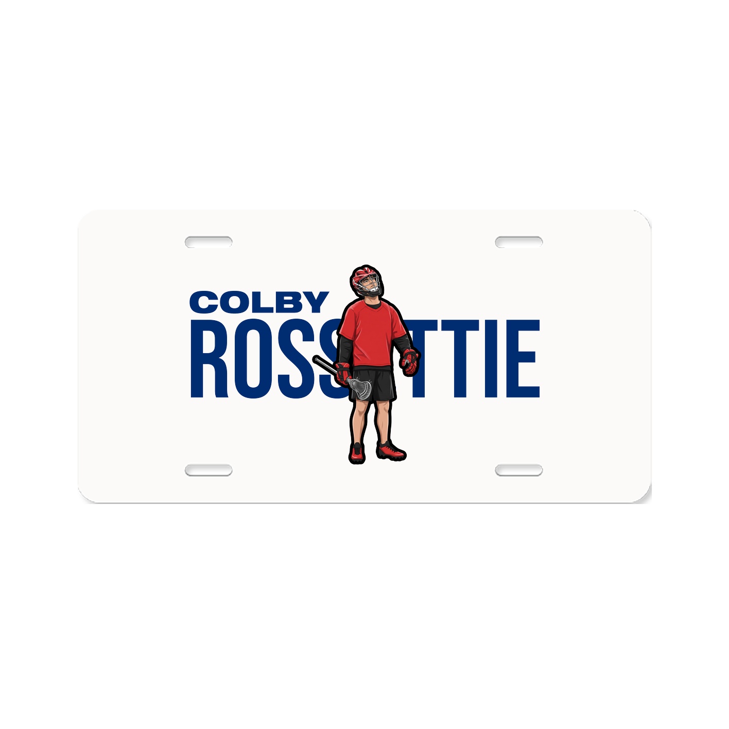 License Plate — Player Name in Classic