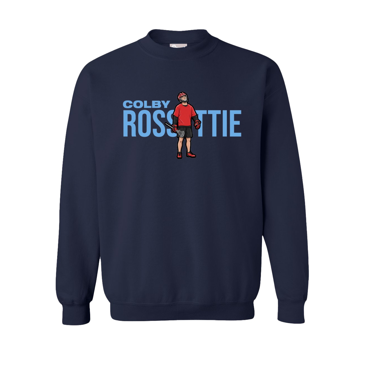 Fleece Crew — Player Name in Navy