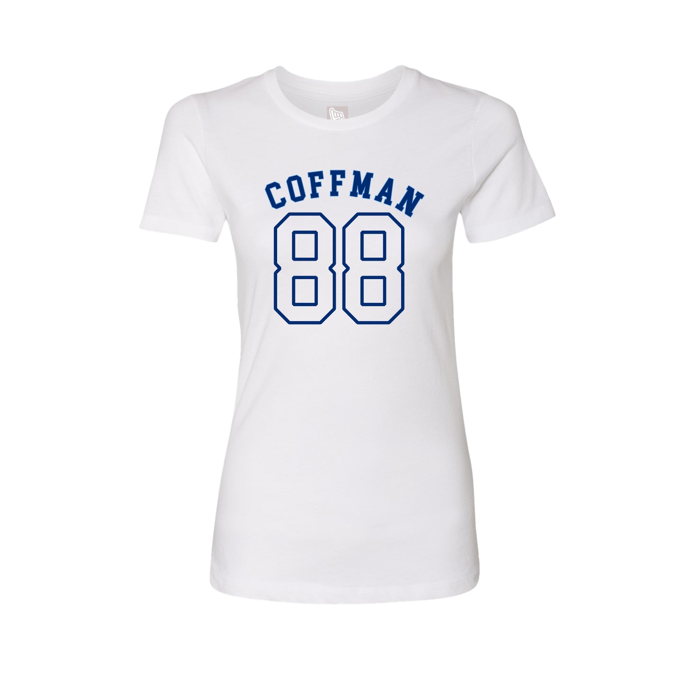 Fitted Women's Tee — Shirsey Arch in White