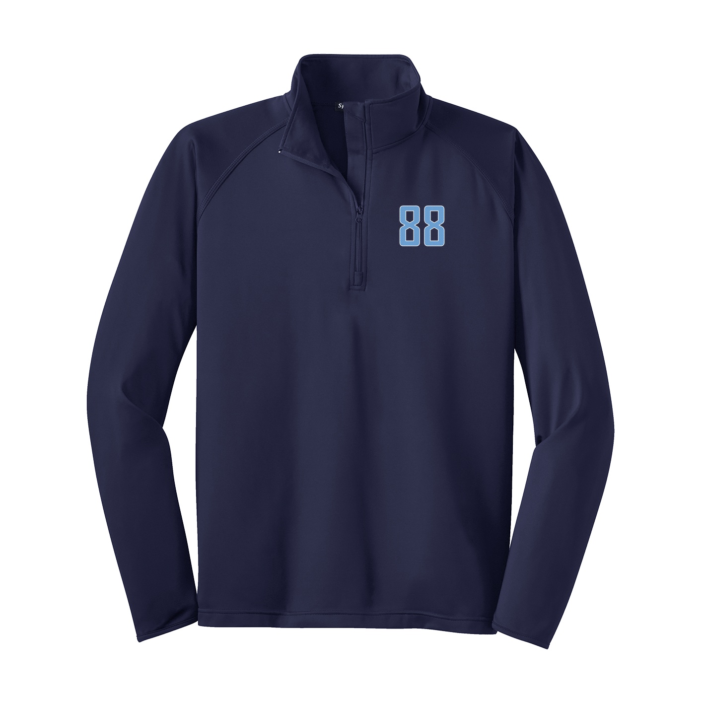 Q-Zip Pullover — Front Shirsy in Navy