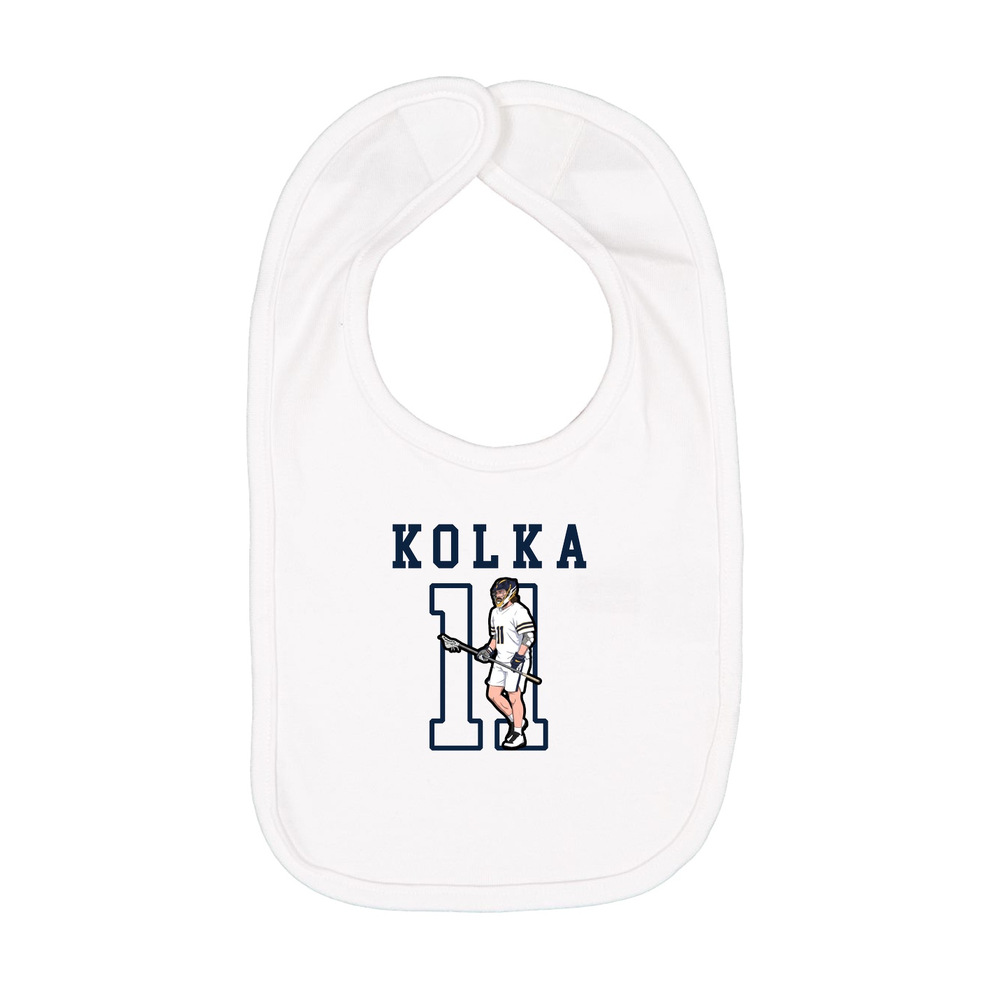 Infant Bib — Shirsey in White
