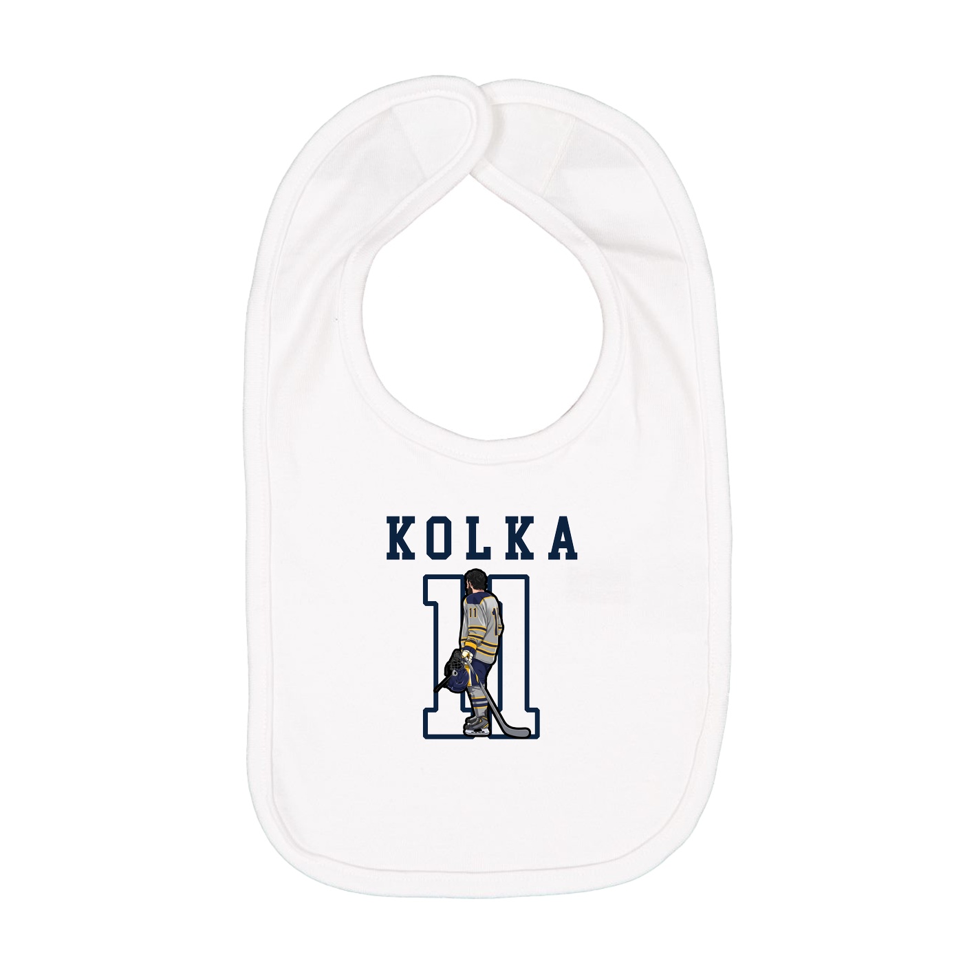 Infant Bib — Shirsey in White