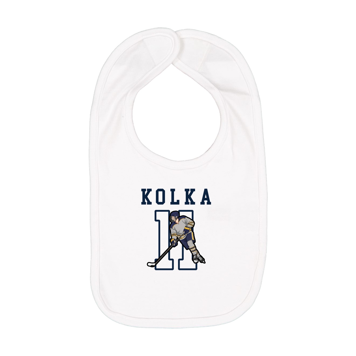 Infant Bib — Shirsey in White
