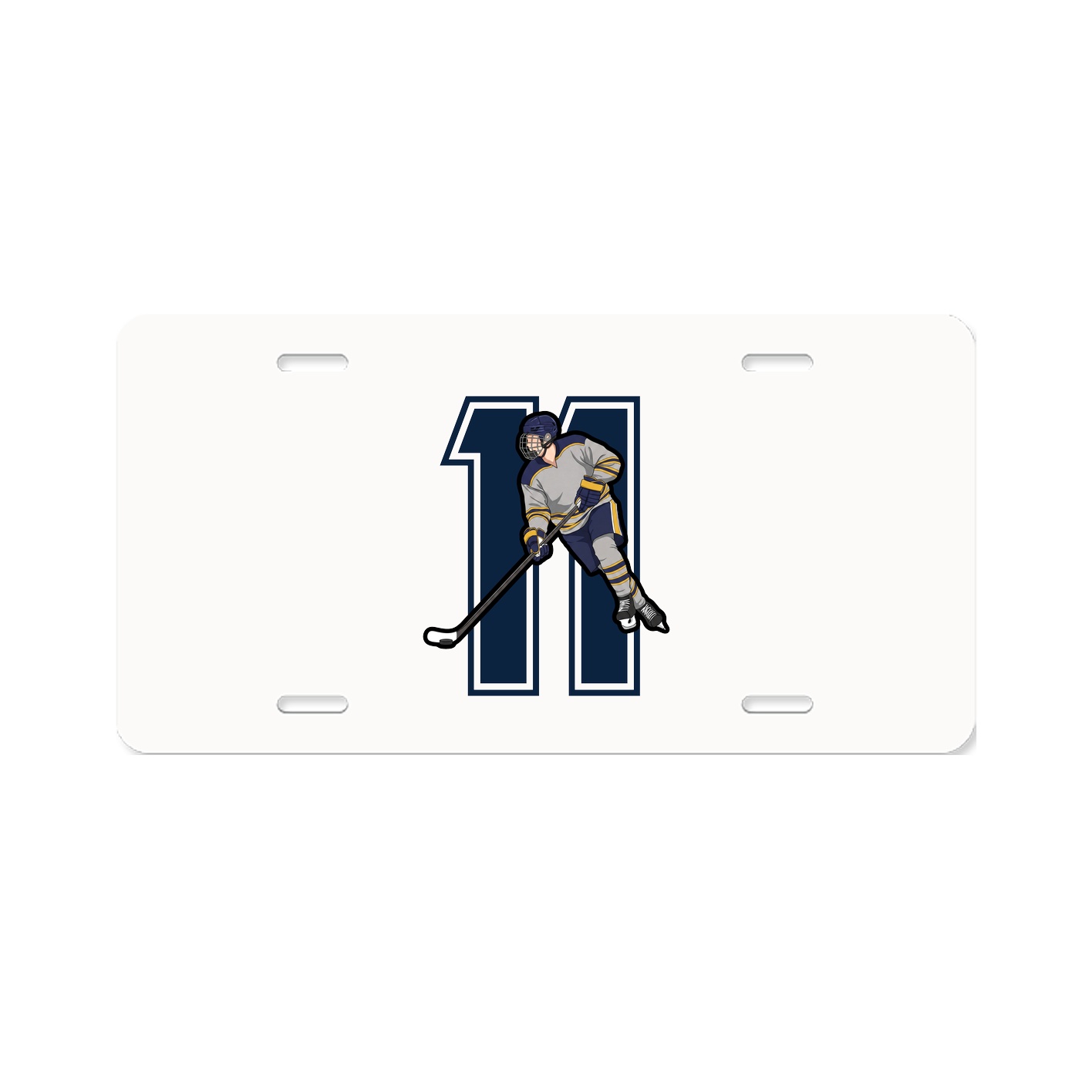 License Plate — Number in Classic