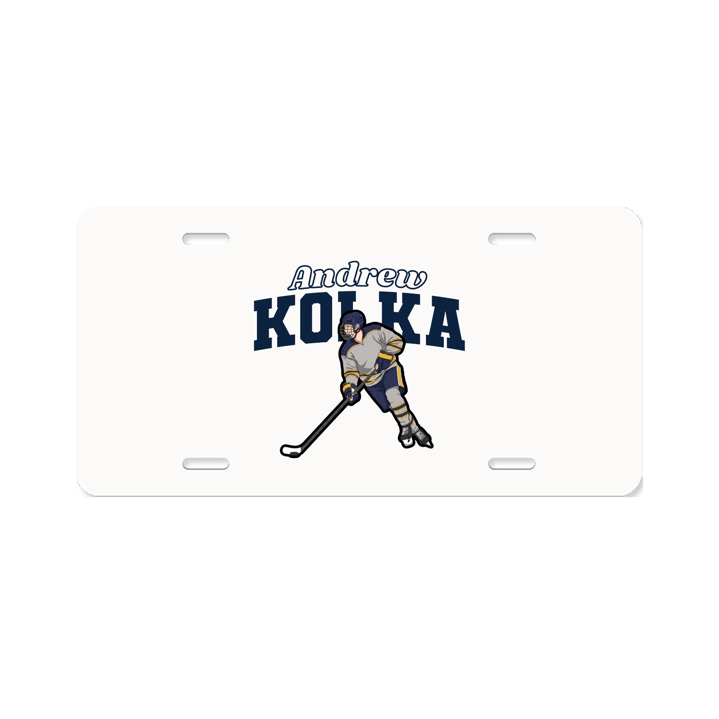 License Plate — Name Arch in Classic