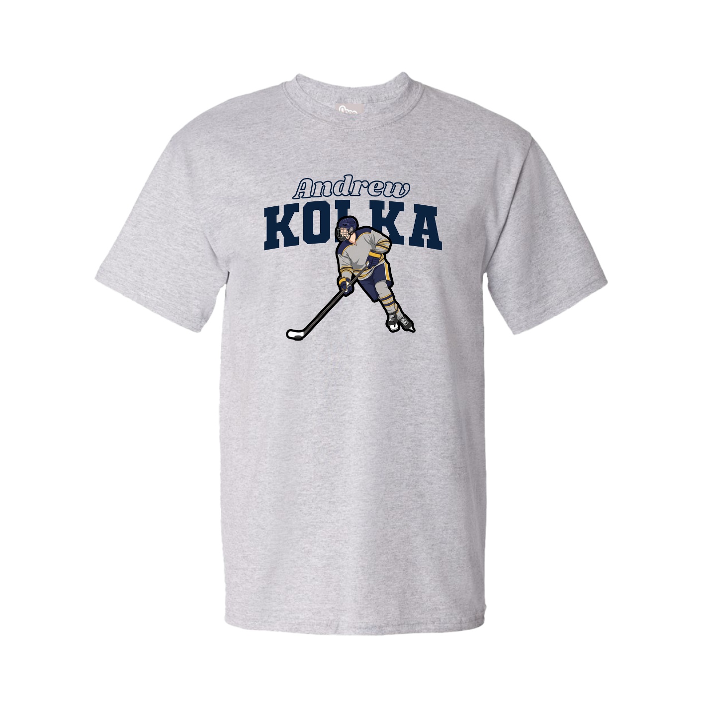Tee — Name Arch in Grey