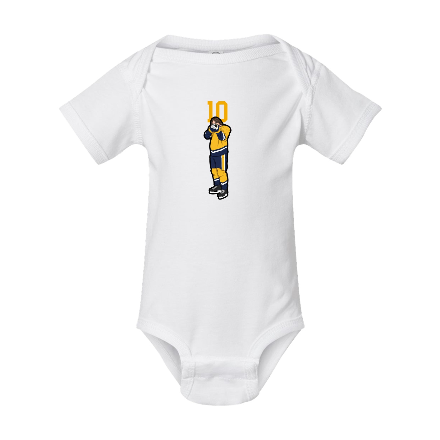 Baby Onesie — Number Top in White