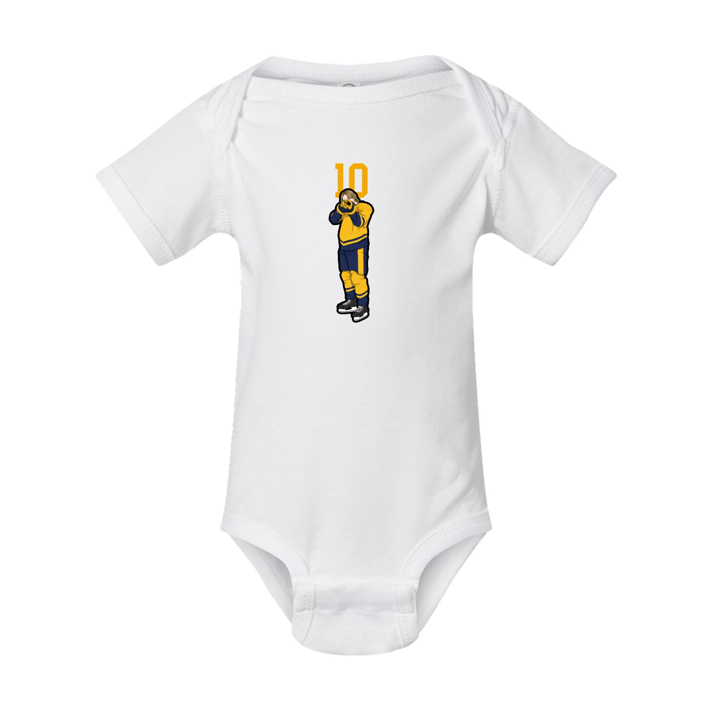 Baby Onesie — Number Top in White