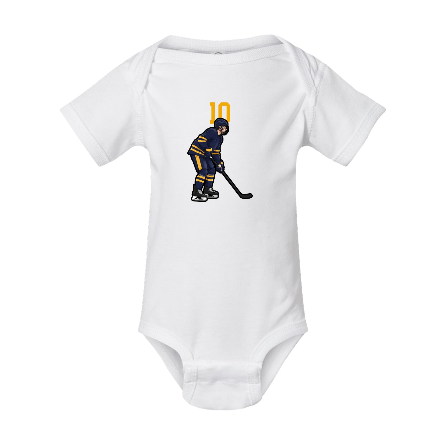 Baby Onesie — Number Top in White