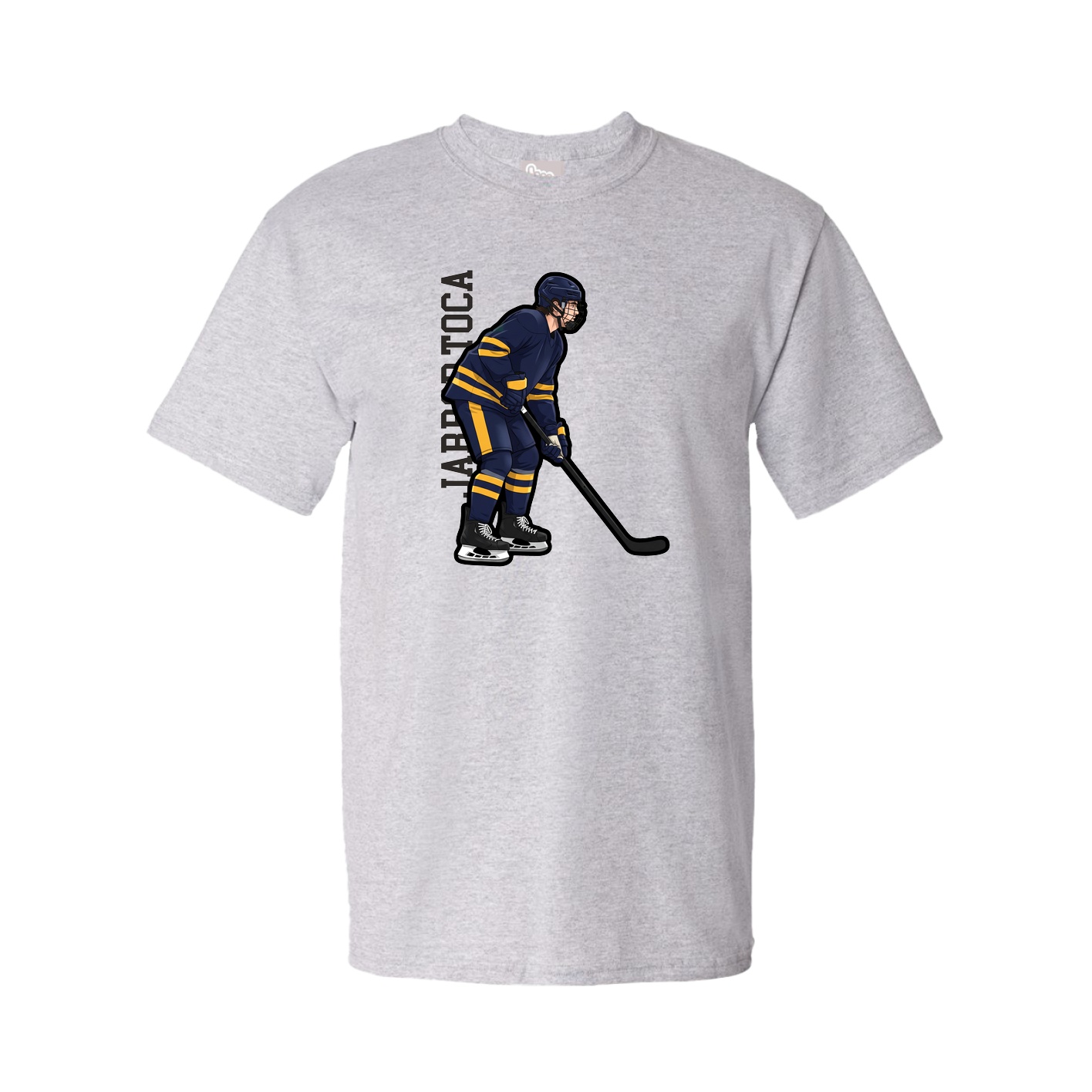 Tee — Name Vertical in Grey