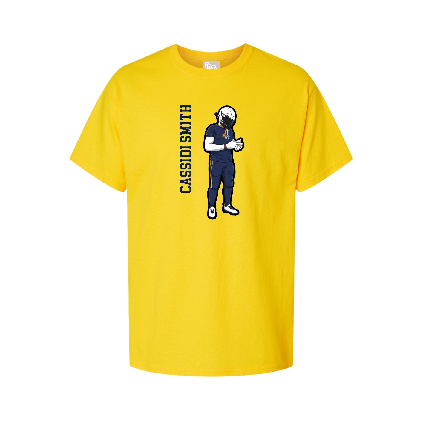 Tee — Name Vertical in Gold