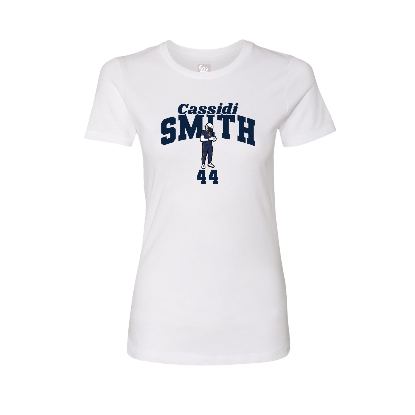Womens Tee — Signature Arch in White