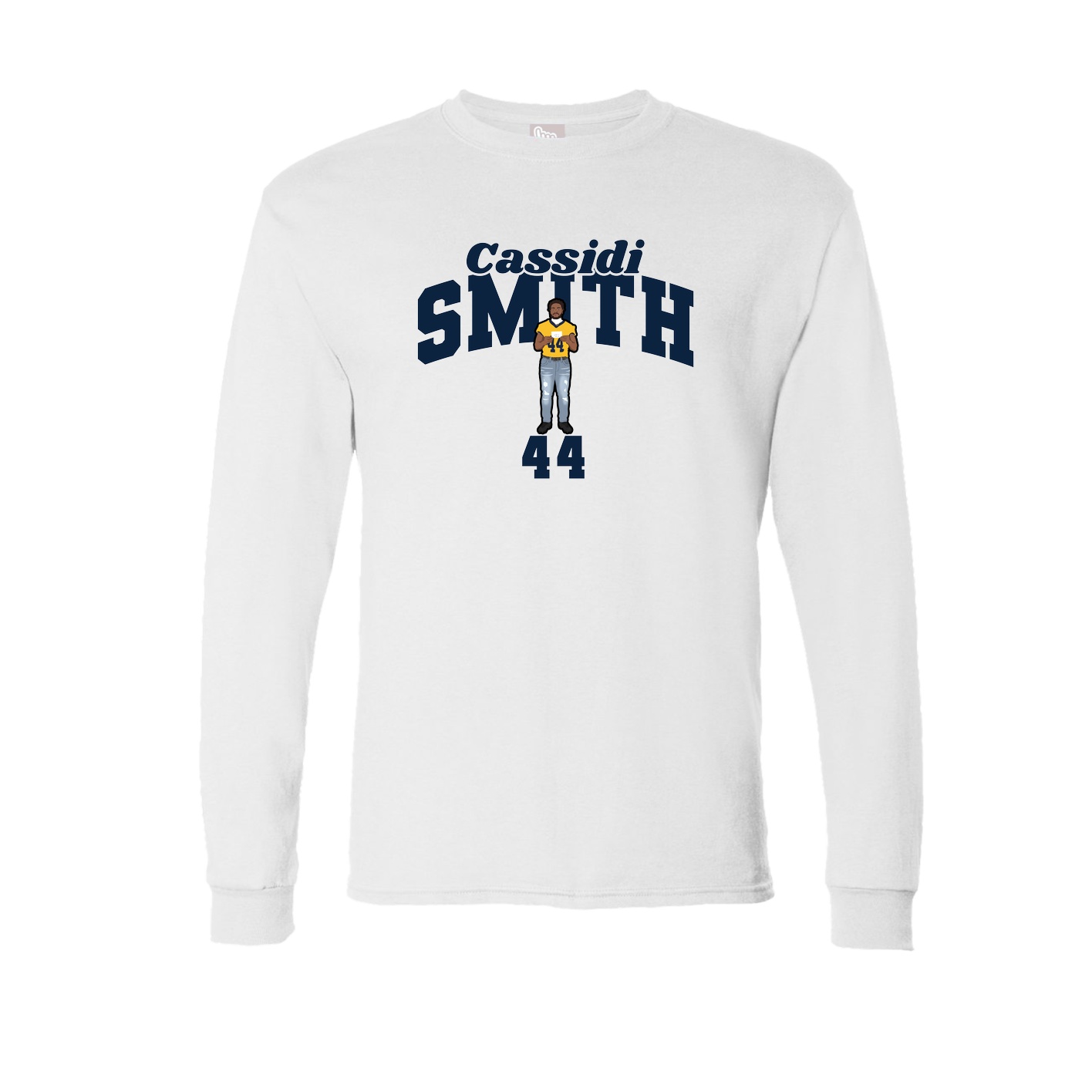 Long Sleeve Tee — Signature Arch in White