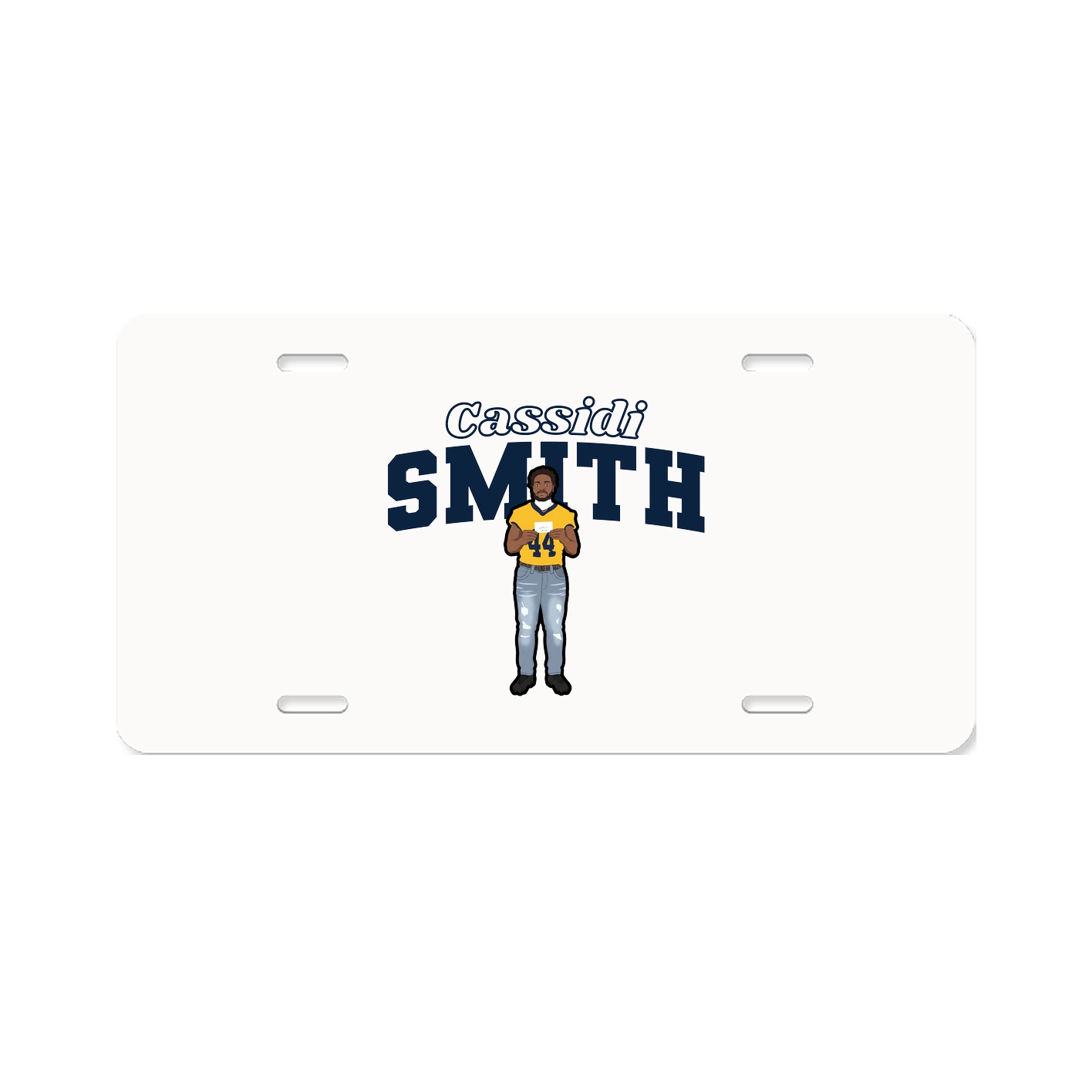 License Plate — Name Arch in Classic