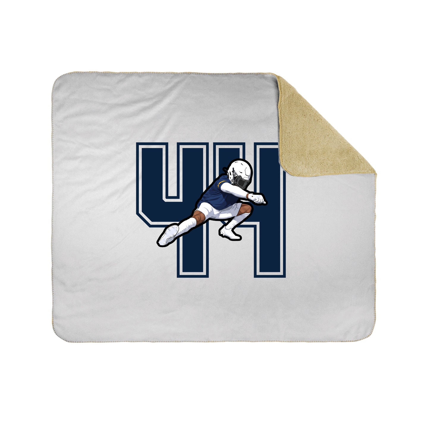 Throw Blanket — Number in White
