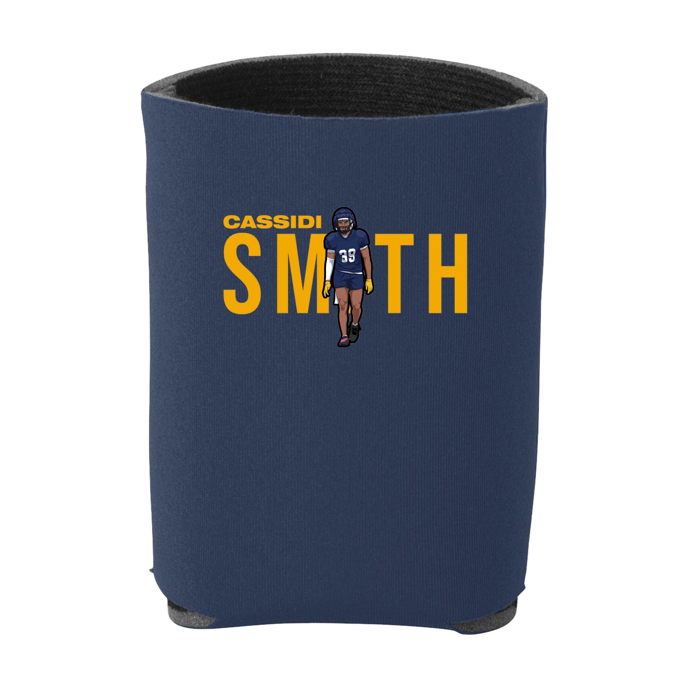 Can Holder — Player Name in Navy