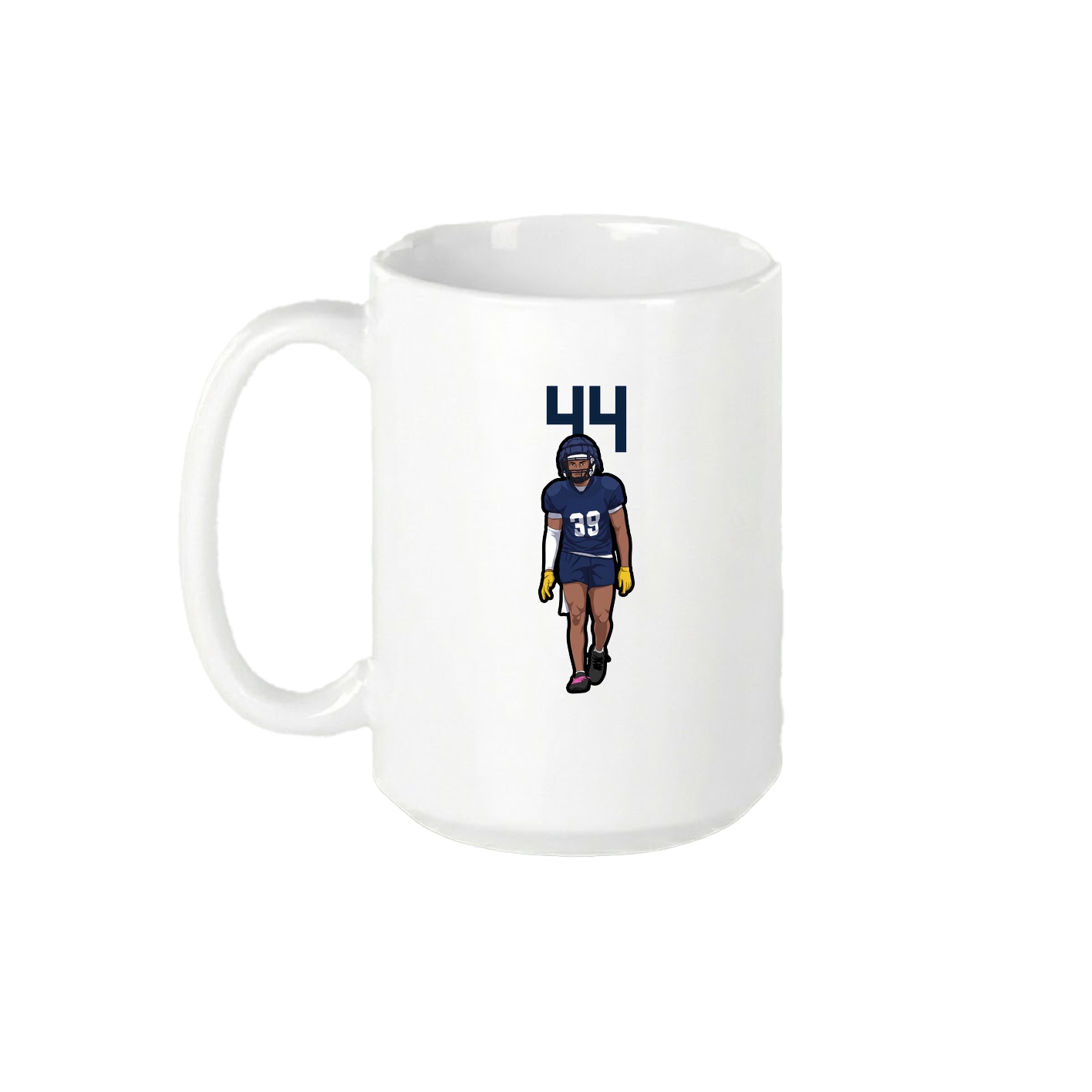 15oz Coffee Mug — Number Top in White