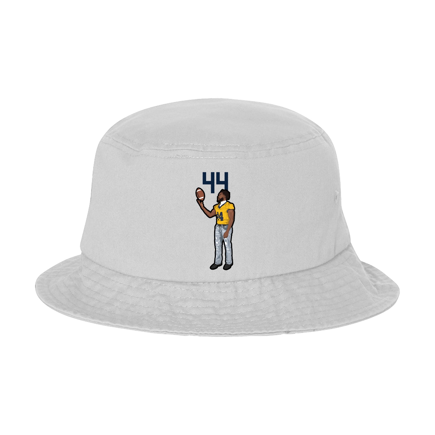 Bucket Cap — Number Top in White