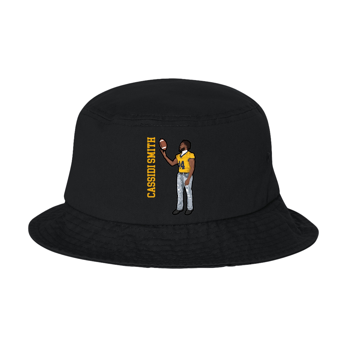 Bucket Cap — Name Vertical in Black