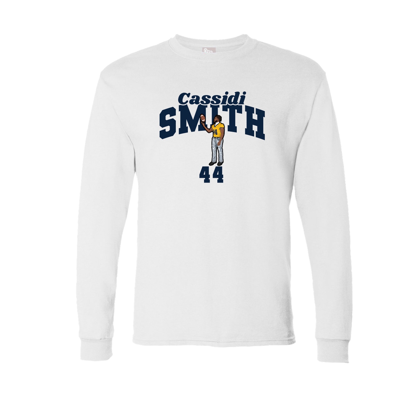 Long Sleeve Tee — Signature Arch in White