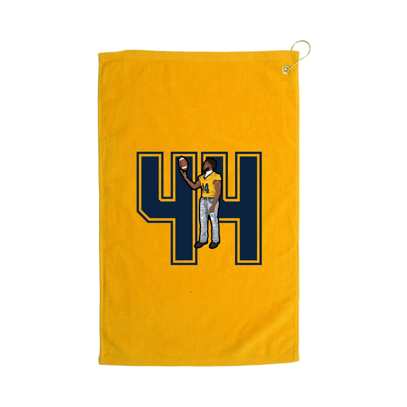 Golf Towel — Number in Gold