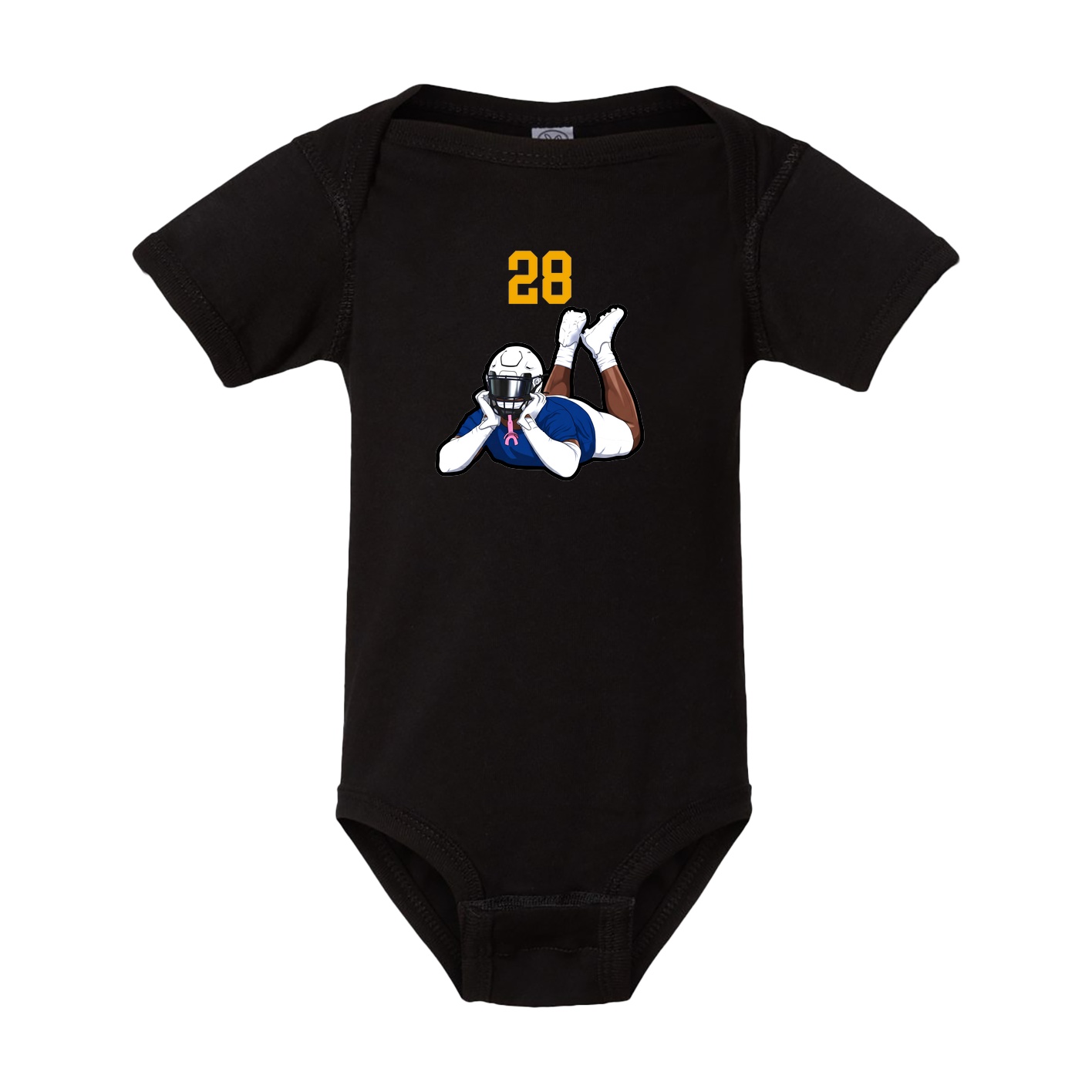 Baby Onesie — Number Top in Black