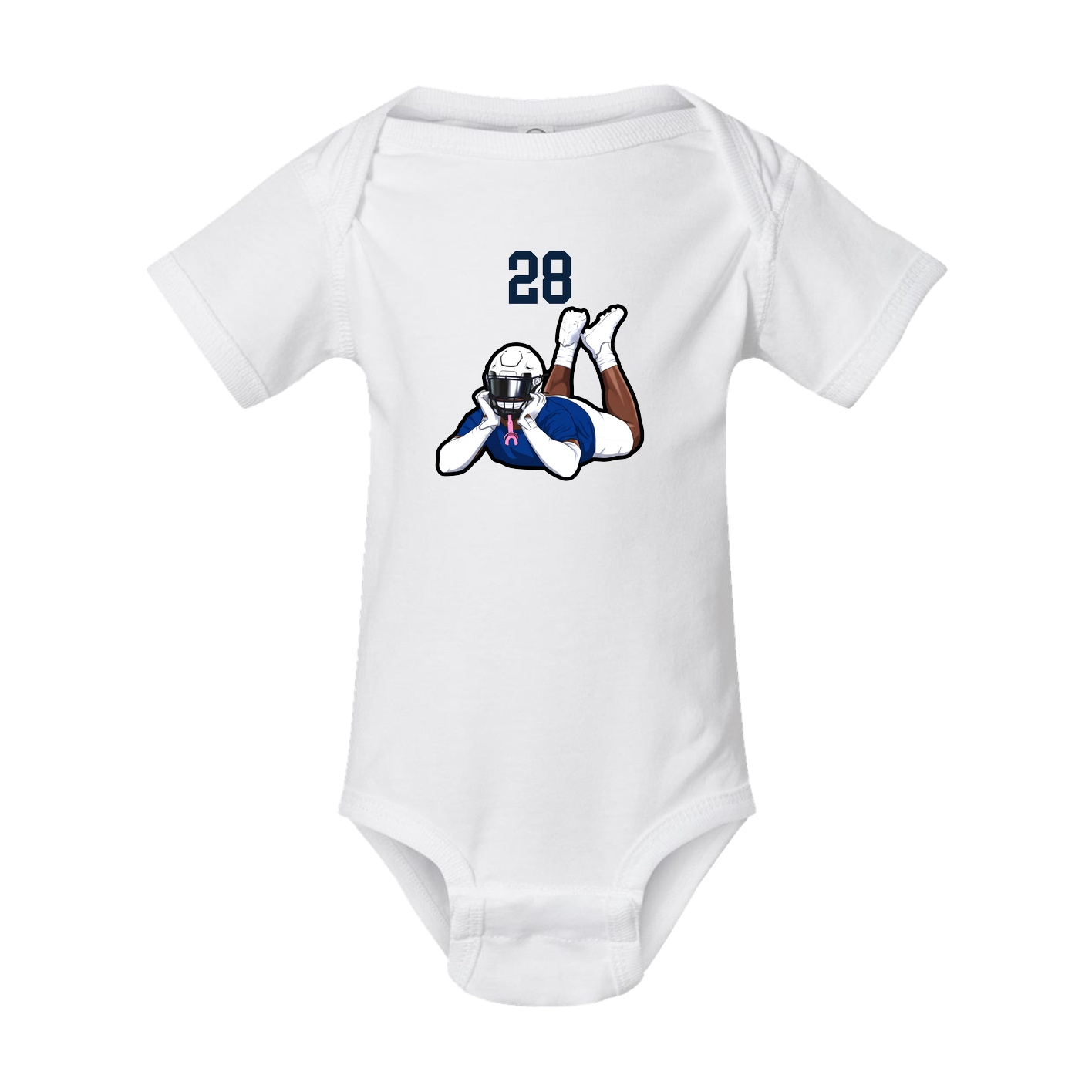 Baby Onesie — Number Top in White