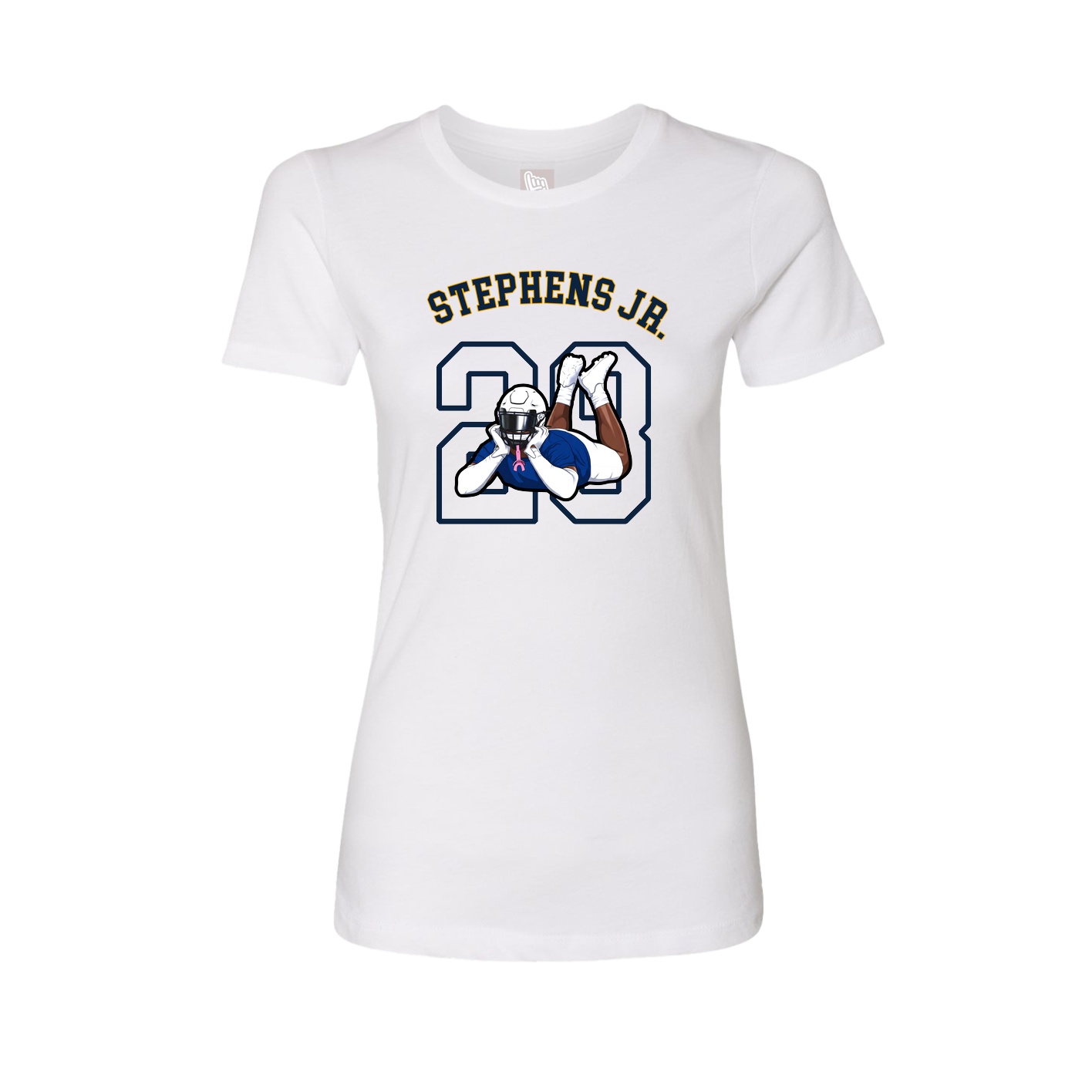 Fitted Women's Tee — Shirsey Arch in White