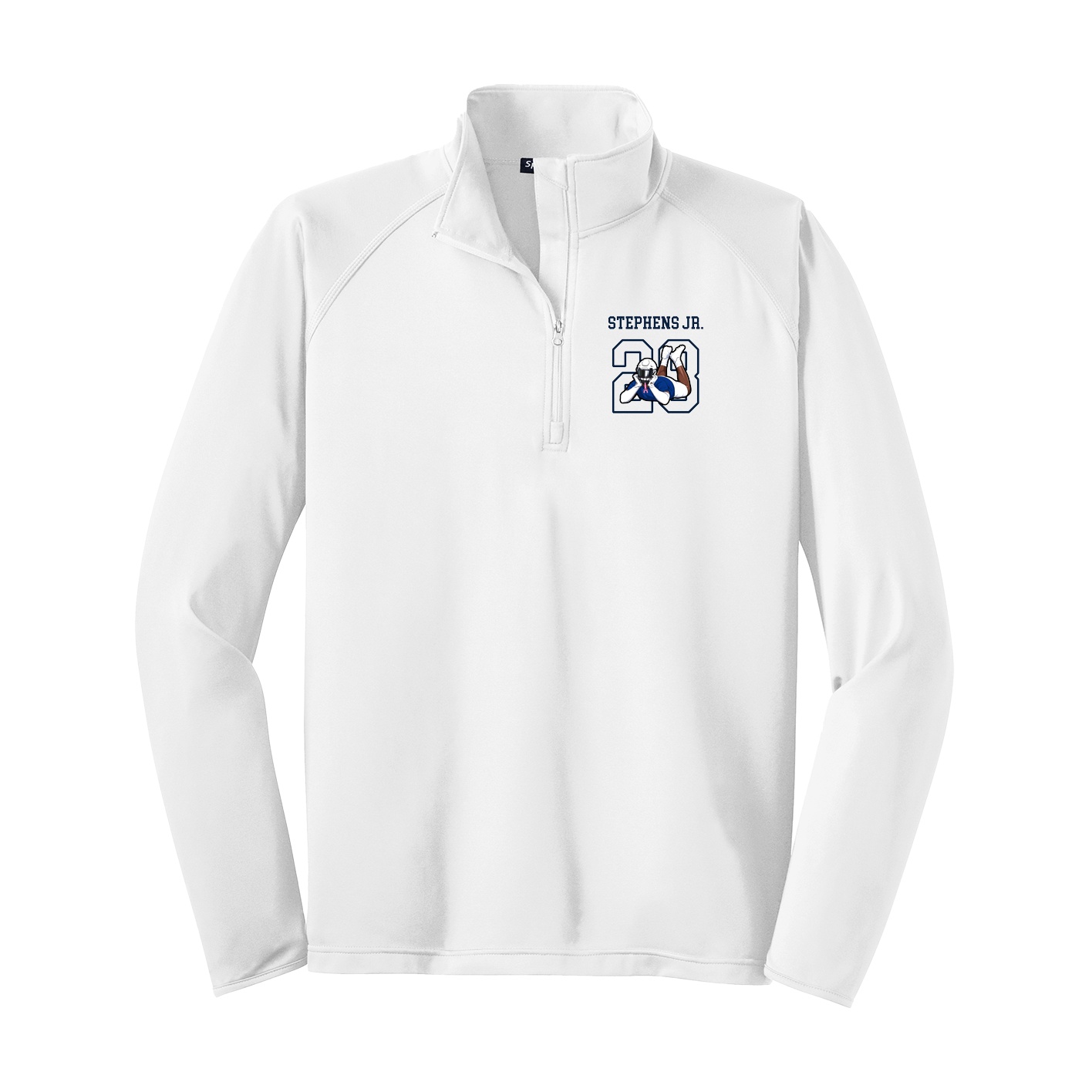 Q-Zip Pullover — Shirsey in White