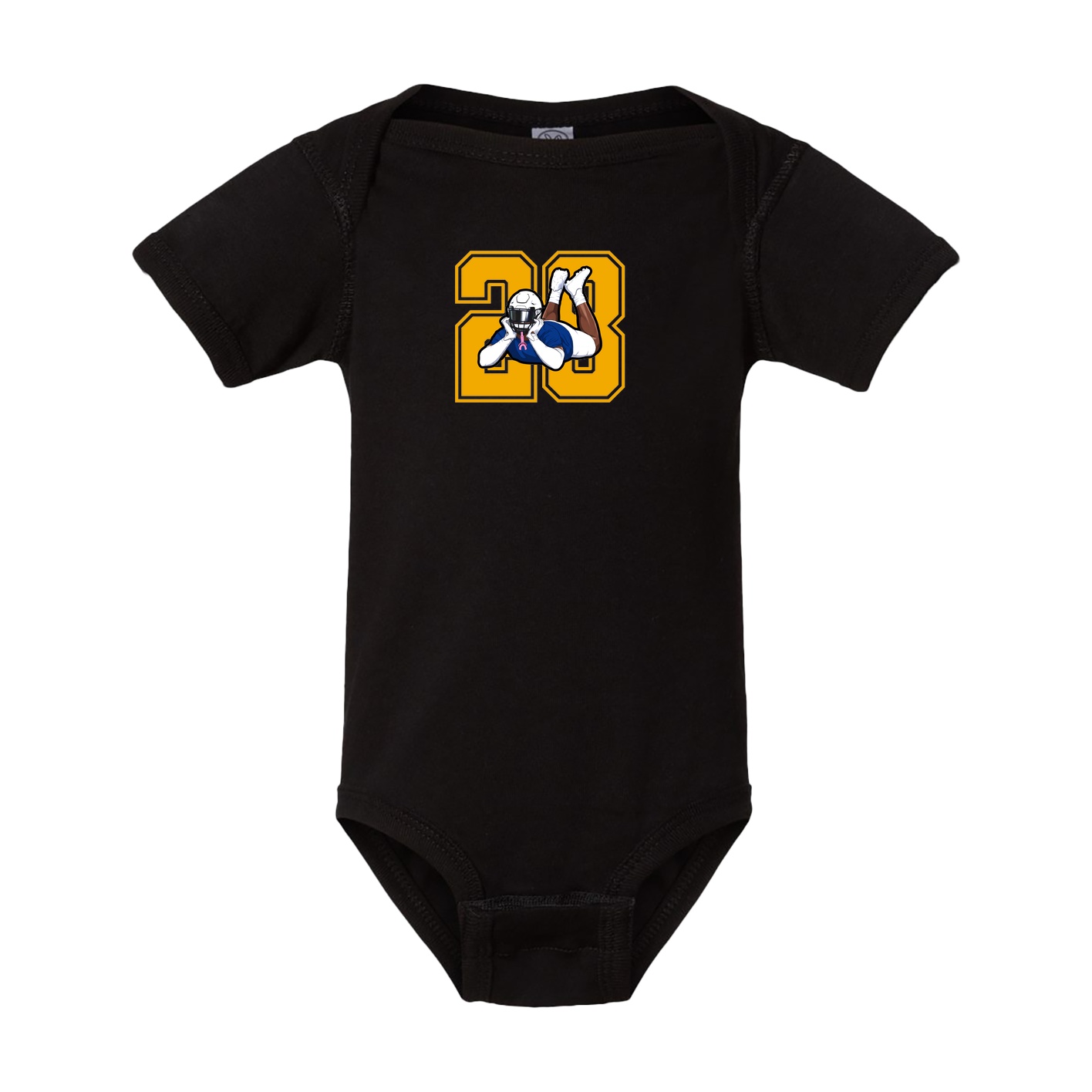 Baby Onesie — Number in Black