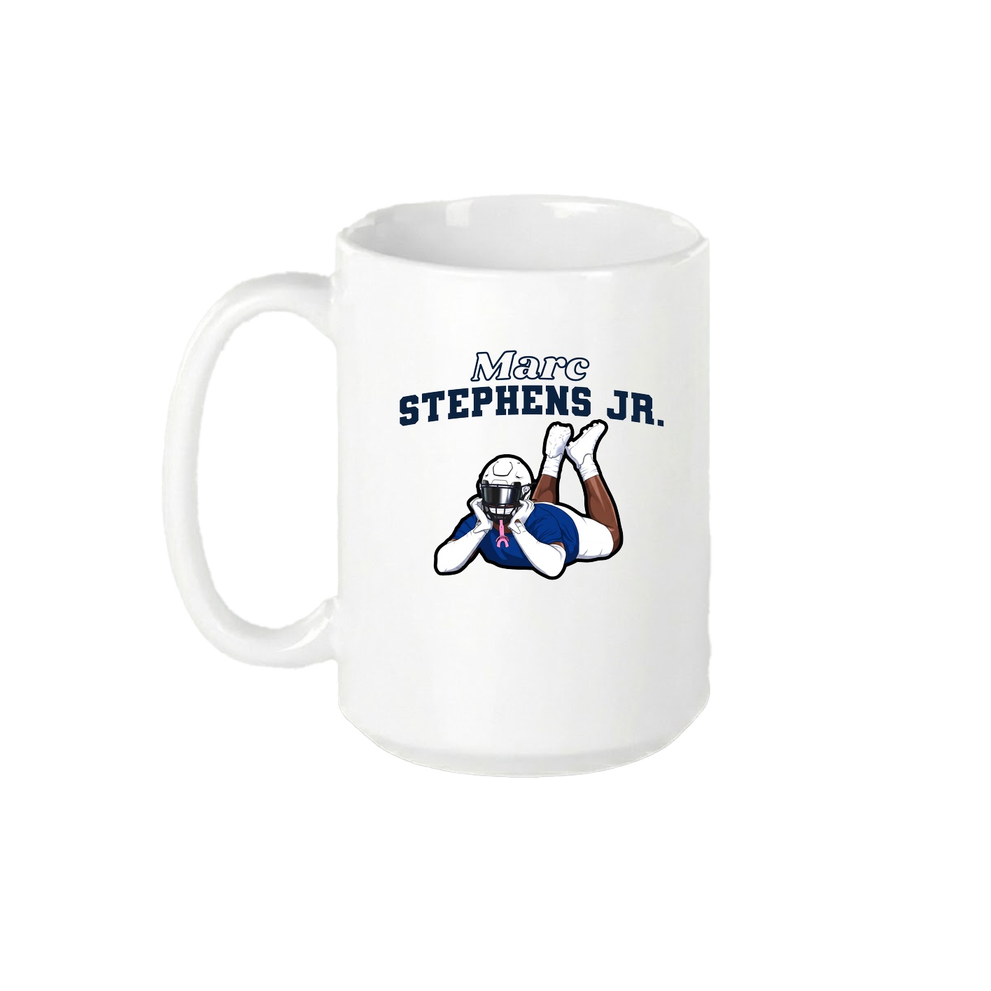 15oz Coffee Mug — Name Arch in White