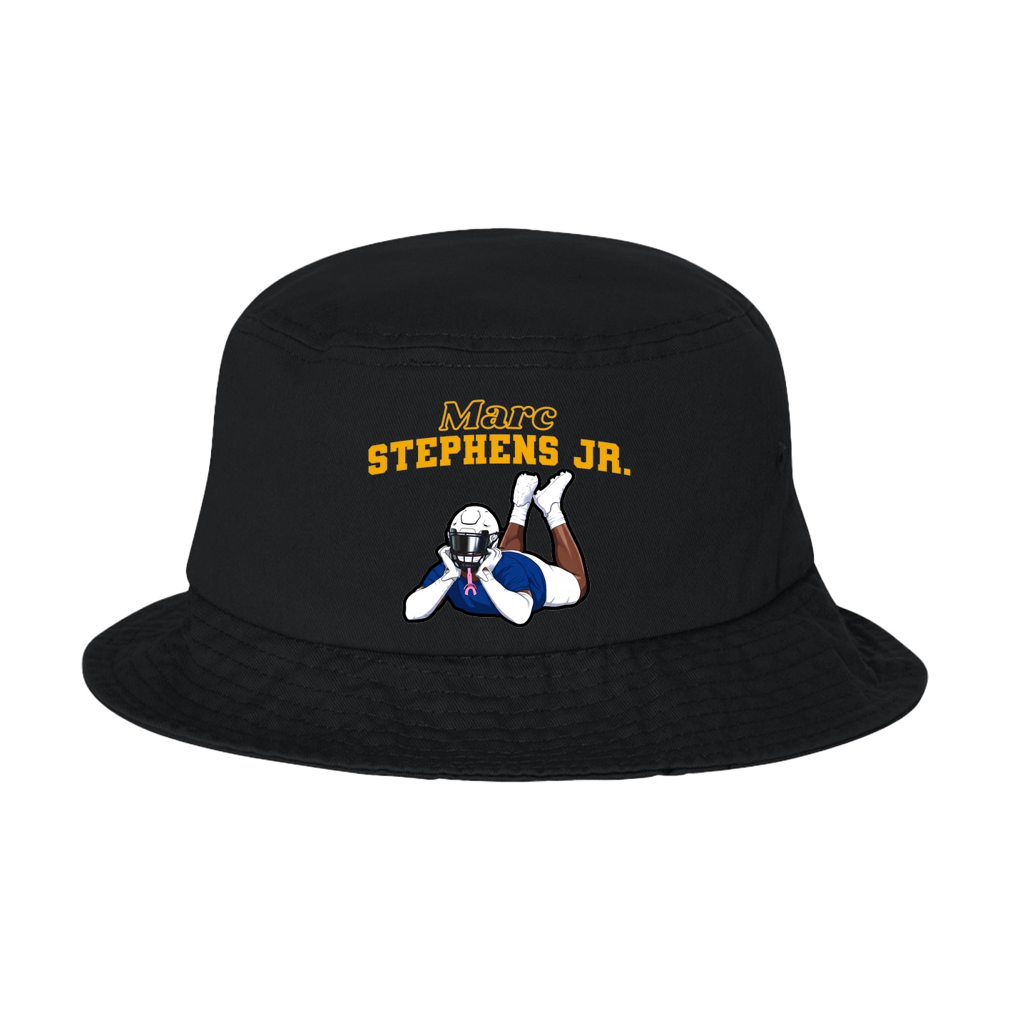 Bucket Cap — Name Arch in Black