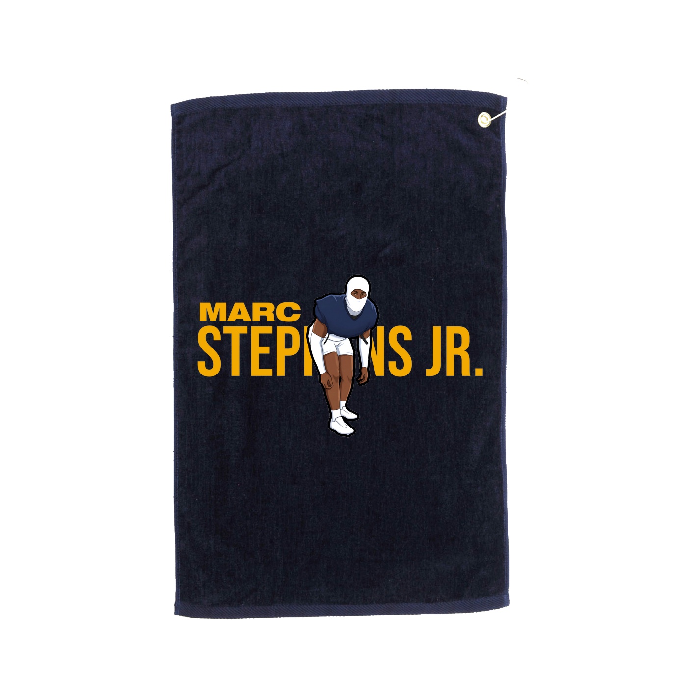 Golf Towel — Player Name in Navy