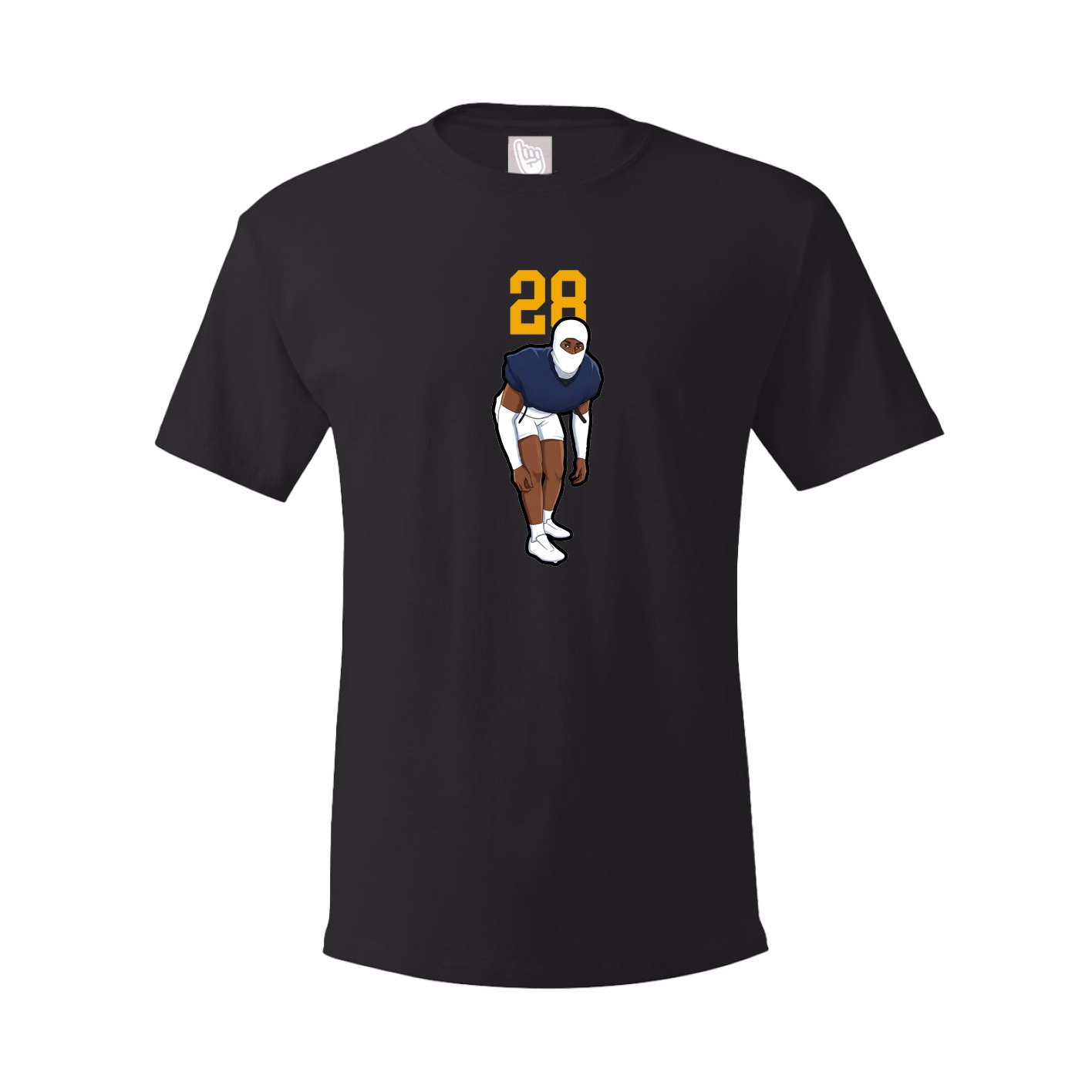 Youth Tee — Number Top in Black
