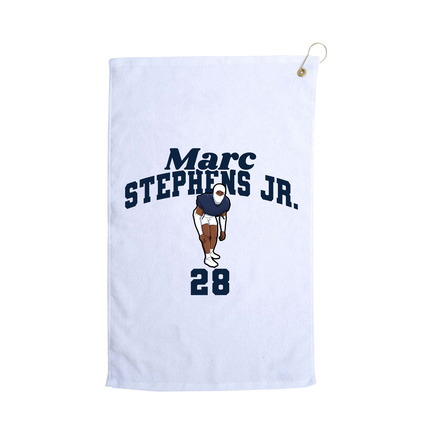 Golf Towel — Signature Arch in White