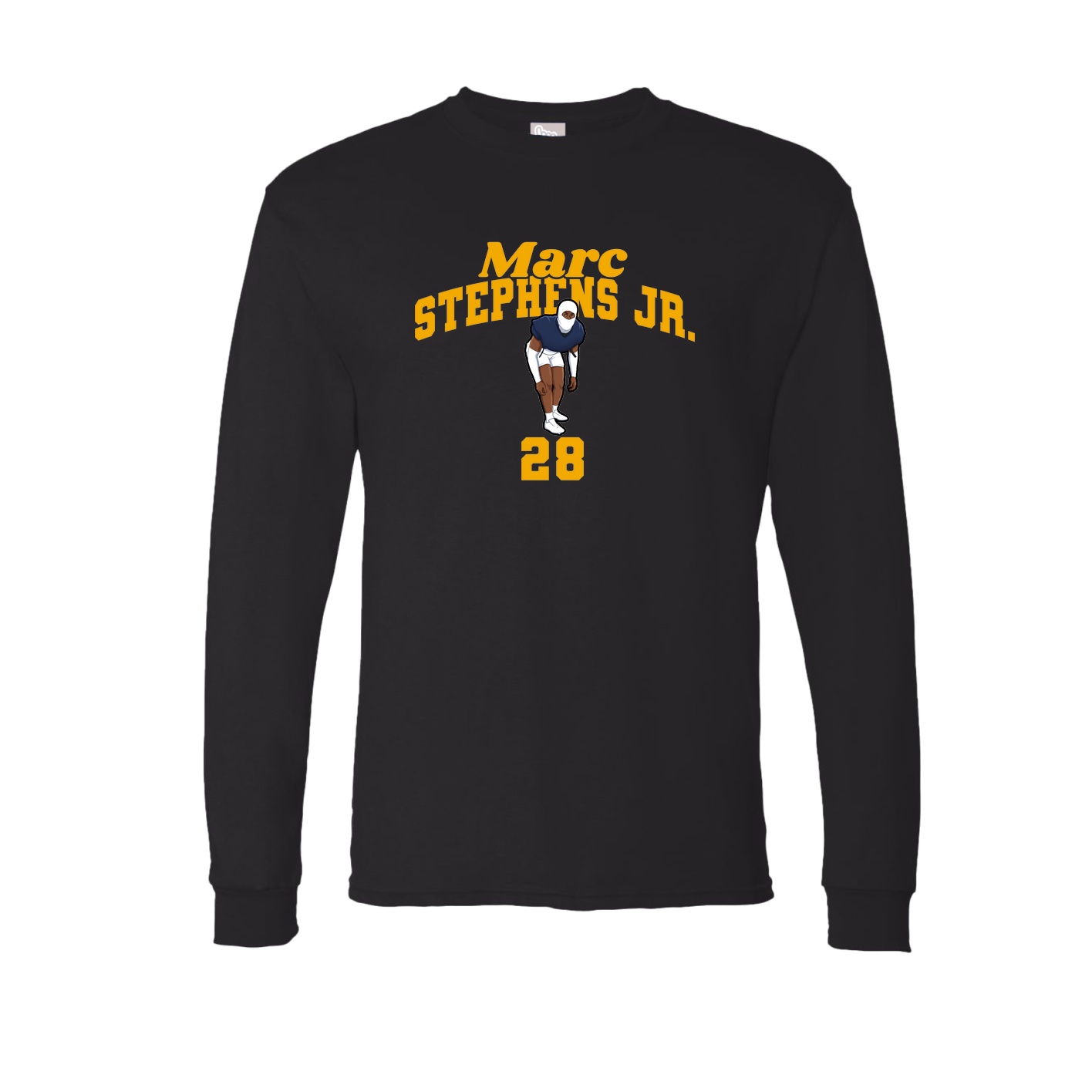 Long Sleeve Tee — Signature Arch in Black