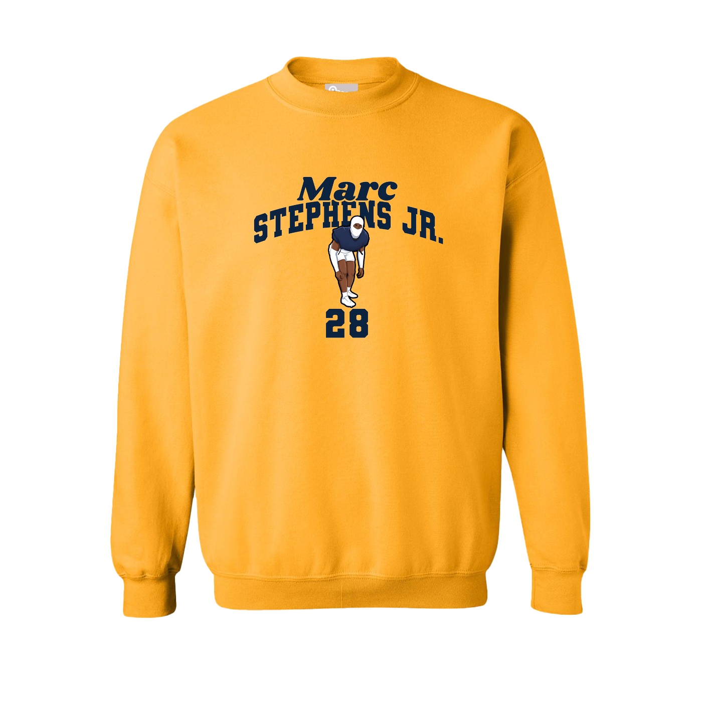 Fleece Crew — Signature Arch in Gold