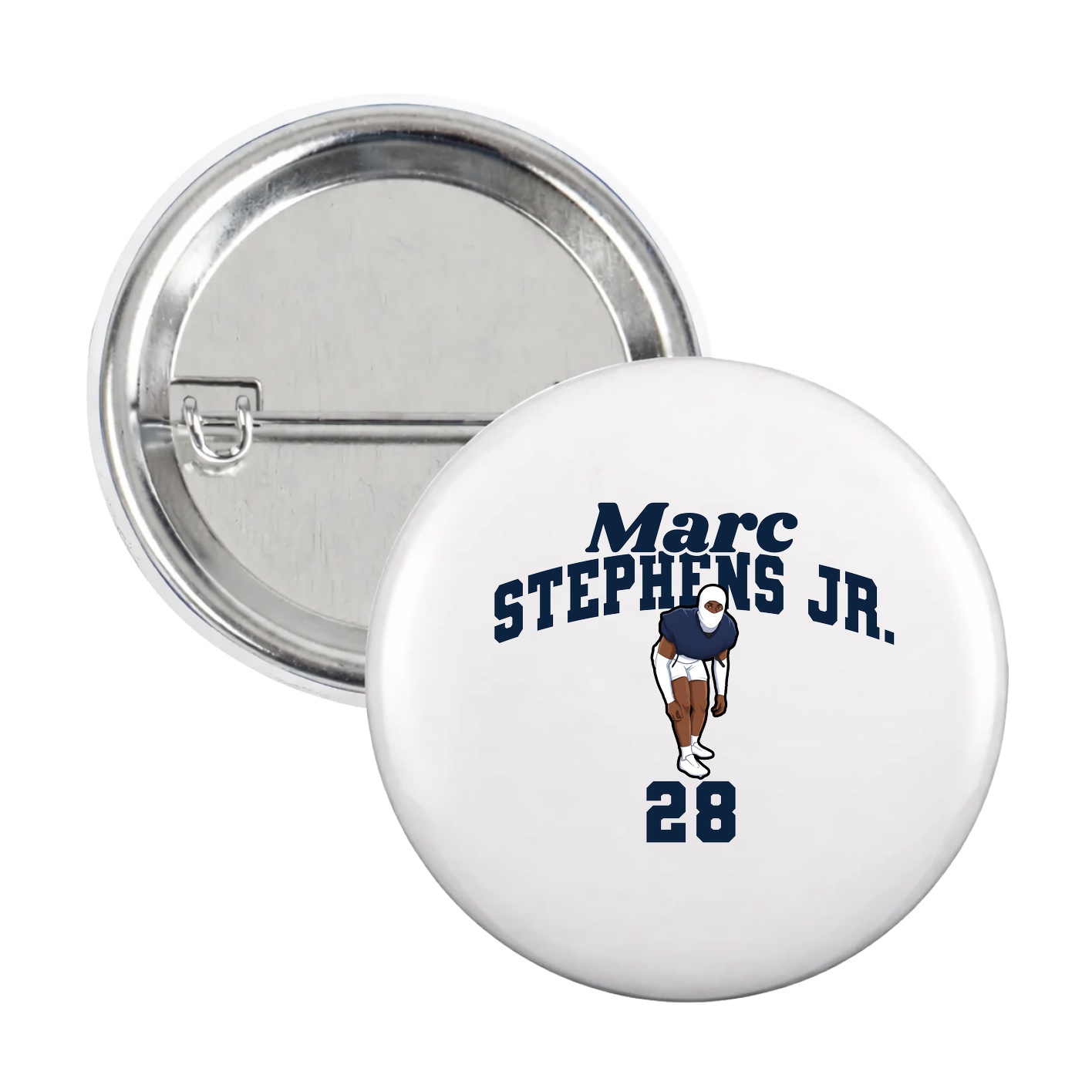 Game Day Button — Signature Arch in White